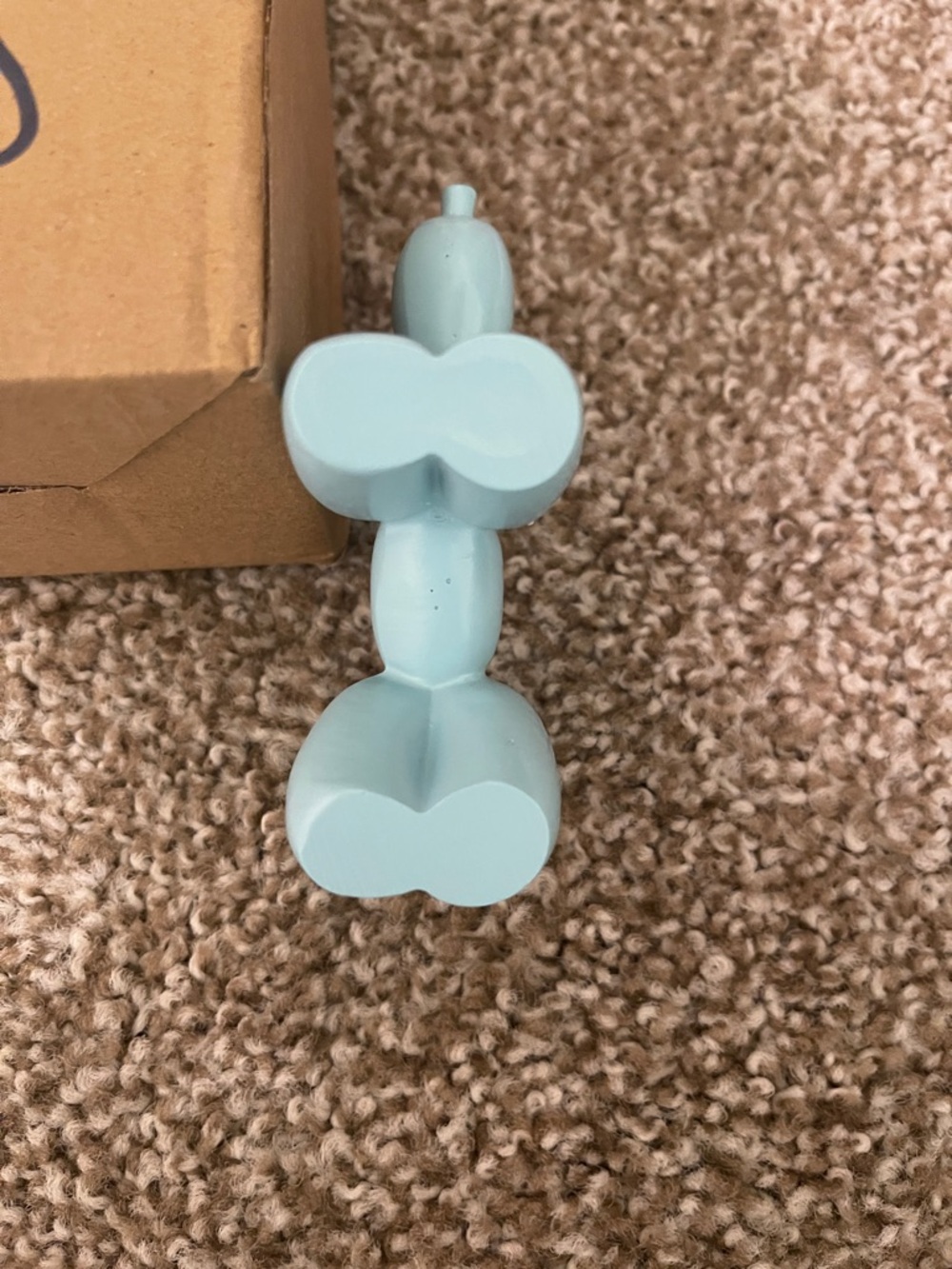 Light Blue Balloon Dog Figurine - Picture 4 of 4